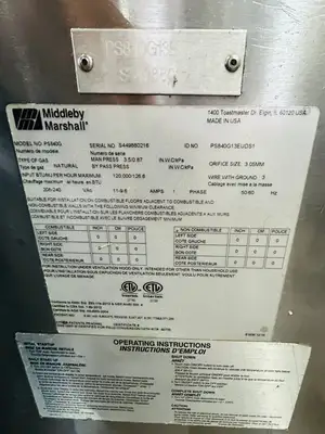Middleby Marshall PS840G Double Stack Conveyor Oven 120,000 BTU Refurbished