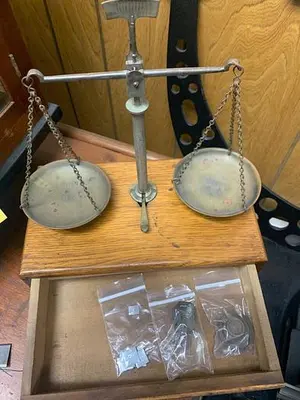 1597-385 Antique Troemner Type Balance Beam Scale