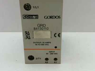 Crouzet 84130110 Solid State Relay 48-660VAC 35A DIN Rail Mount
