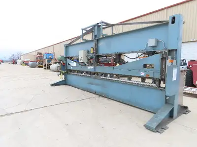 15 Ton 20' Hydraulic Press Brake Punch C-Frame 11-Hole Steel Hole Punch
