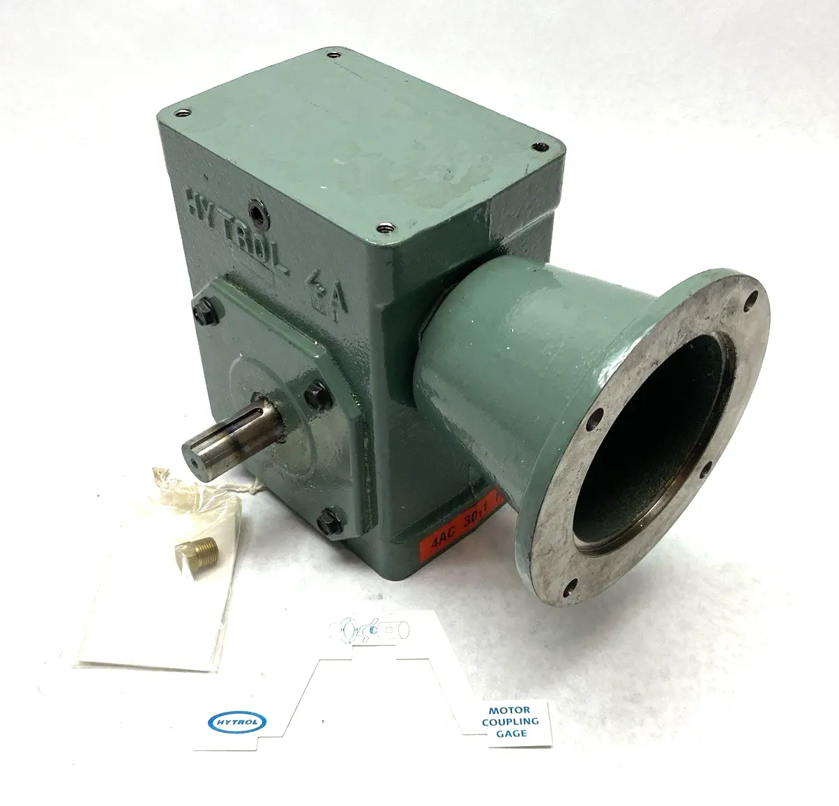 USED HYTROL RIGHT ANGLE SLIP-ON GEAR REDUCER 30:1 RATIO