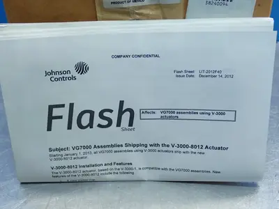 NEW JOHNSON CONTROLS VG7441PT+3008E