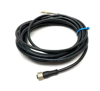 USED BANNER ENGINEERING SINGLE ENDED CORDSET M12 8-PIN STRAIGHT TO PIGTAIL