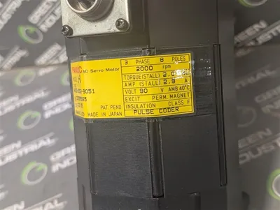 Fanuc A06B-0522-B051 Model 1-0 AC Servo Motor 2.9A Used