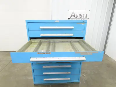 Nu-Era Modular Tool Storage Cabinet 9 Drawer 45x28x61" Stanley Vidmar Lista
