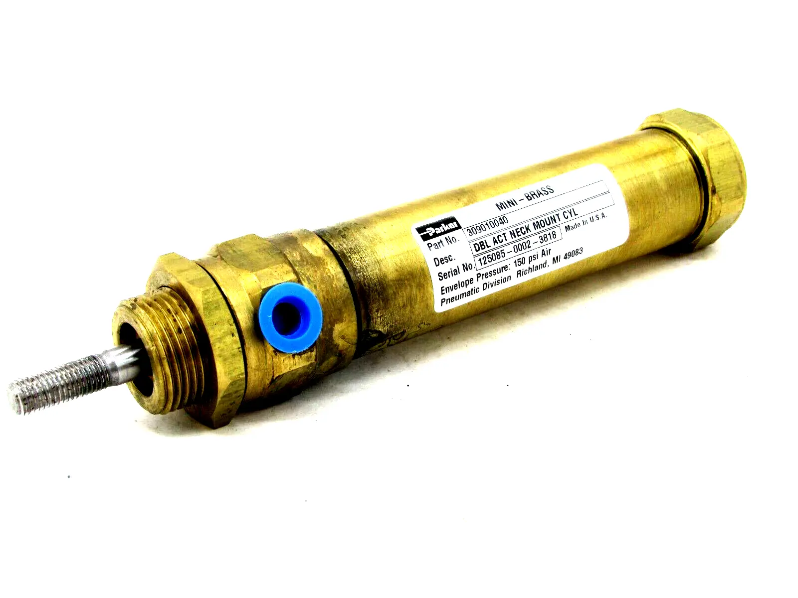 NEW PARKER 309010040 DBL ACTING NECK MOUNT CYLINDER