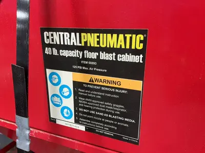 Used CENTRAL PNEUMATIC 68893 Blast Room (Manual Booth) Ohio US | HGR 24 #1437845