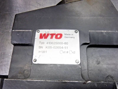 WTO 15Â° O.D Milling Unit Angle Head Attachment 410625000-80 (LOC1094A)
