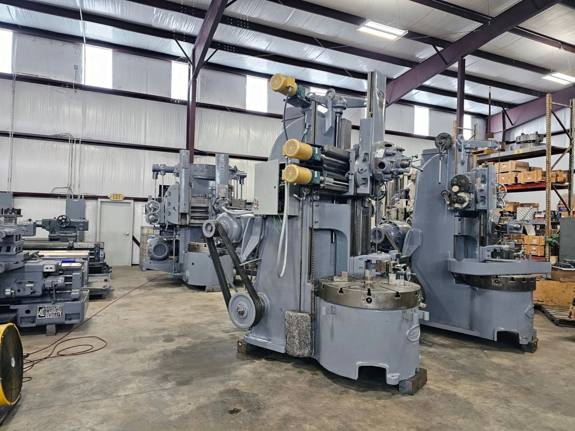 Used 1943 BULLARD 42 Spiral Drive Boring Mills, Vertical Turret