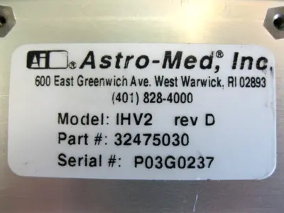 USED Astro-Med IHV2
