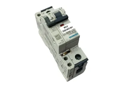 USED SIEMENS MINIATURE CIRCUIT BREAKER C4 1-POLE 4A W/ 5ST3010 AUX SWITCH