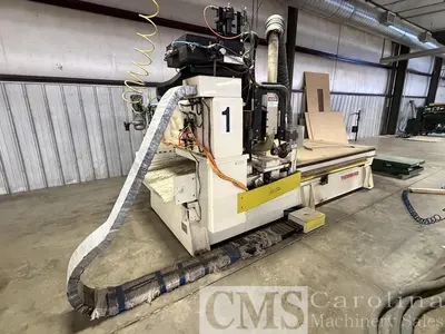 Used 2002 THERMWOOD MODEL C53 CNC ROUTER WITH ROLLER HOLD DOWN CNC Routers North Carolina US | CAROLINA MACHINERY SALES #1493561
