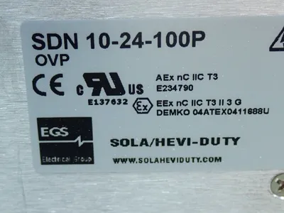 Used SOLA SDN1024100P DIN Rail Power Supplies Ohio US | HGR 24 #872870
