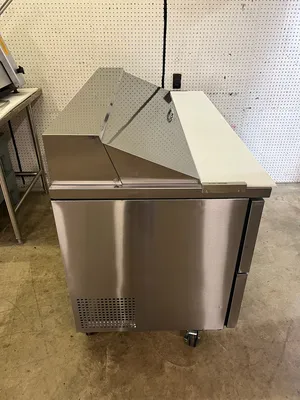 Used Turbo Air Used Turbo Air TST-60SD-D4-N 60" 4 Drawer Refrigerated Sandwich Prep Table 120V - WO1 Food Prep Tables Illinois US | Falcon Restaurant Supply #1375346