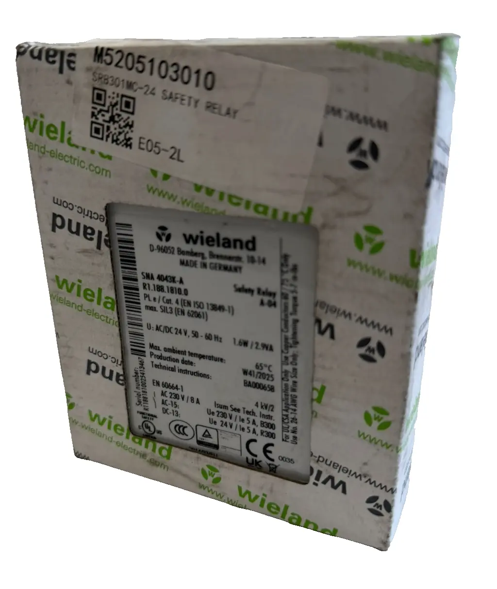 NEW WIELAND R1.188.1810.0 SAFETY RELAY R118818100