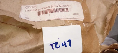 NEW Coperion K-TRON 003400  FEED SCREW OPEN SPIRAL 500mm