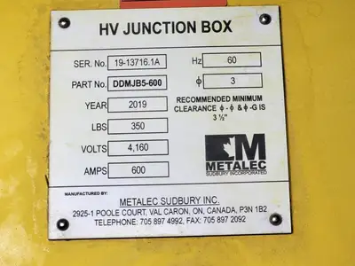 USED 2019 METALEC DDMJB5-600