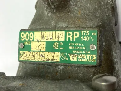 USED WATT REGULATOR REDUCED PRESSURE ZONE BACKFLOW PREVENTER 175PSI 2"