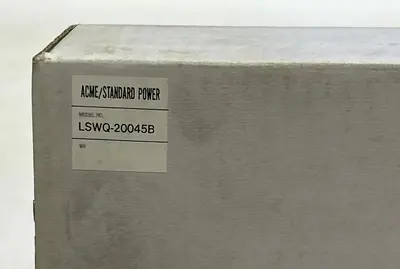 Used ACME LSWQ-20045B Miscellaneous Equipment (Electrical & Power) | Surplus Asset Holdings #1192407