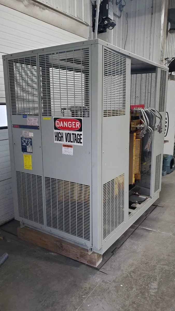 750 KVA Sub Style Dry Transformer 12400 Delta to 480Y 277 EB National Industri