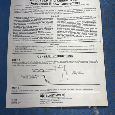 New | in-Stock Elastimold K655BLR Cable & Wire Indiana US | J&J Industrial Supply #1377326
