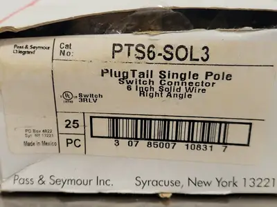 NEW PASS & SEYMOUR PTS6-SOL3