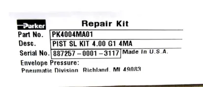 NEW PARKER PK4004MA01 PISTON SEAL KIT