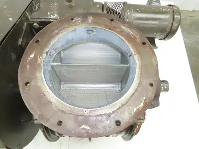 Sprout Waldron Rotary Airlock Valve 10" Round x Square Flange 3PH Chain Drive