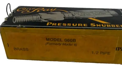 NEW LOT OF 2 ONE RAY 060B PRESSURE SNUBBER 1/2" PIPE