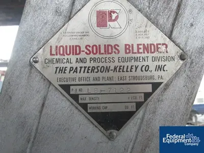 USED Patterson-Kelley 8 QUART P-K TWIN SHELL BLENDER, S/S, BAR