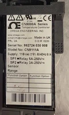 Omega CN9000A Digital PID 992724 030 008 Tempe. Control.(BIN 3.2.3)