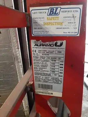 USED BOLZONI CARTON CLAMPS