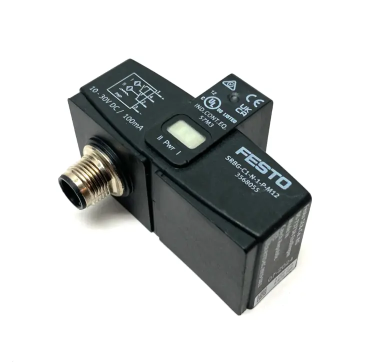Used FESTO INDUCTIVE SENSORBOX, ANGULAR PNP N/O CONTACT, 3568055 Proximity Sensors | Maverick Industrial Sales #1103870