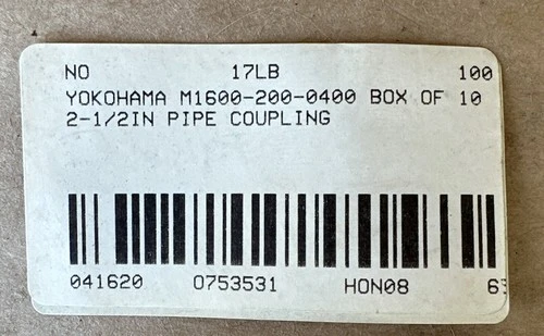 NEW Yokohama M1600-200-0400