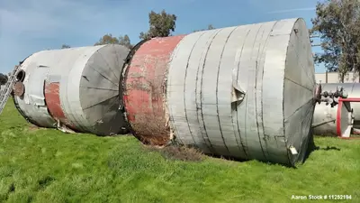 Used 10,000-Gallon Carbon Steel Tank – 12' Diameter, Insulated, Dished Top