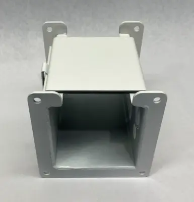 USED HOFFMAN NVENT HINGED COVER WIREWAY SECTION PAINTED WHITE