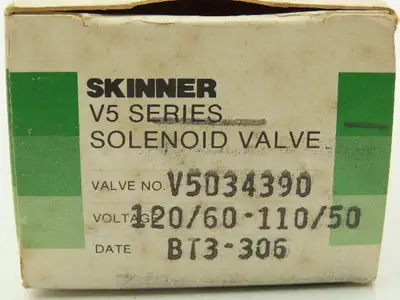 Honeywell Skinner V5D34390 Solenoid Valve 3-Way NC 120V 400 PSI 1/4" NPT