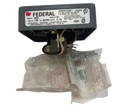 NEW FEDERAL SIGNAL 350-120-30 HORN MECHANISM 120VAC 35012030