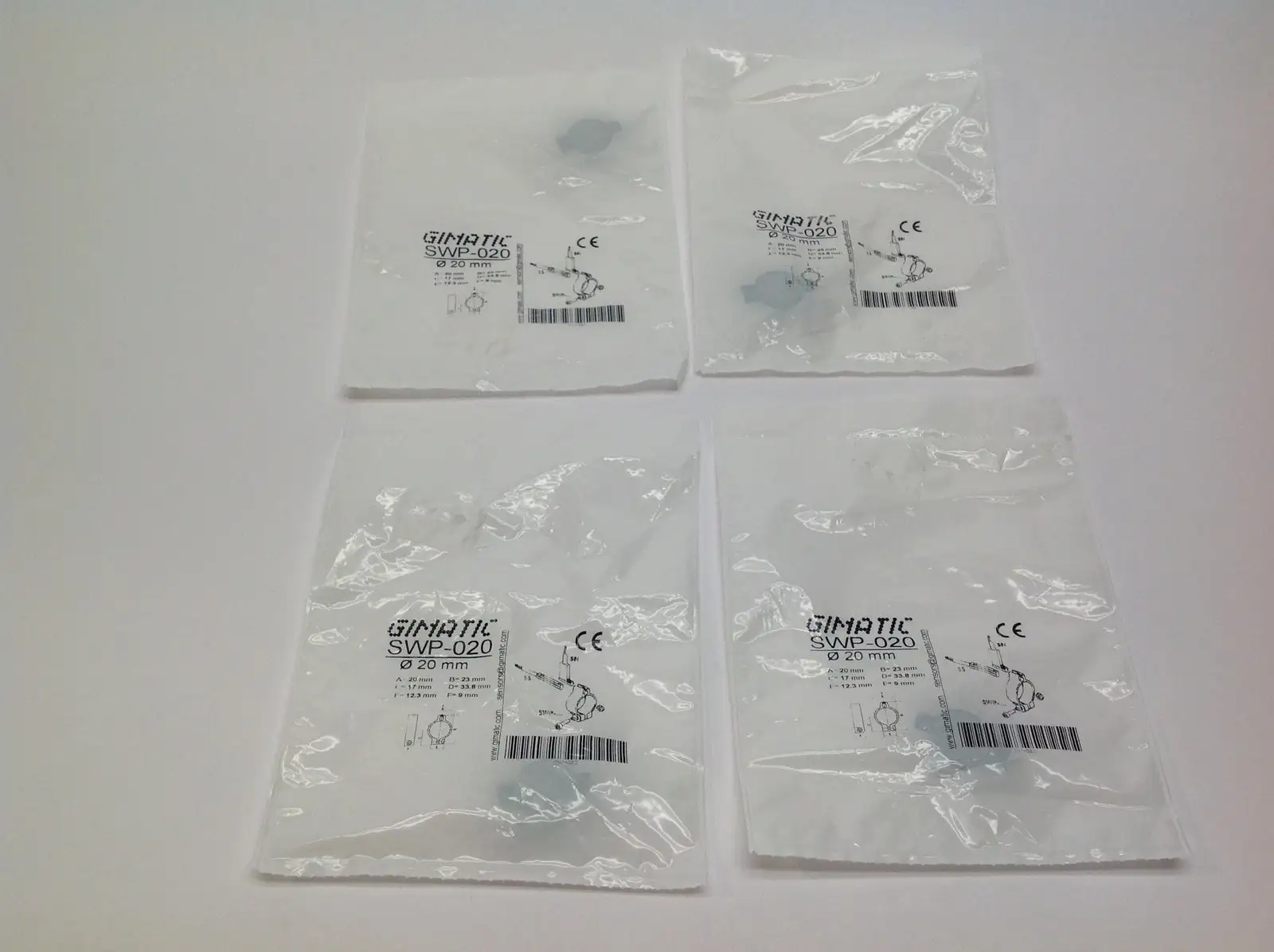 NEW GIMATIC CYLINDER SENSOR BAND 20MM LOT OF 4