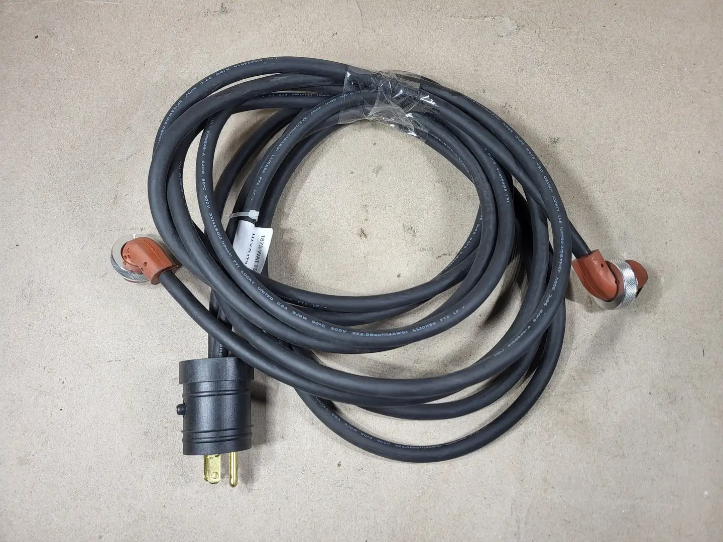 Zerostart Heavy Duty Weatherproof Parallel Cordset, 125V, 15A, 7ftx10ft, 8608059