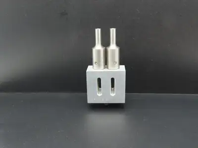 SH153B Ultrasonic Welding 3/8" Double Horn Slotted Aluminum Plate 2.5"x 2.28"