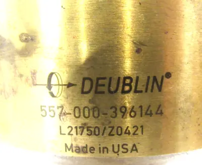 NEW DEUBLIN 557-000-396144 ROTARY UNION 557000396144