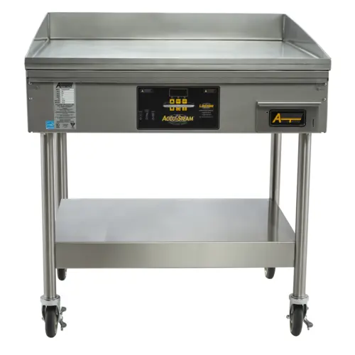 Accutemp EGF2403A4850-S2 48" Electric Griddle W/ Mobile Stand - Thermostatic Controls - 3/16" Steel Plate, 240v/3ph