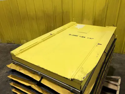 1,500 LBS TOPPER INDUSTRIAL MODEL D-MD/LR PNEUMATIC AIR LIFT TABLE: STOCK #17581