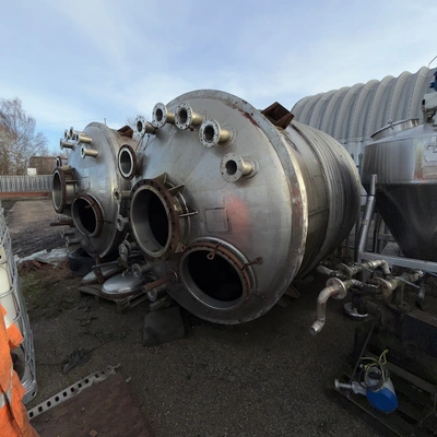 11,500L Stainless Steel JKTD 1/2 Coil / Limpet Coiled Reactor Body