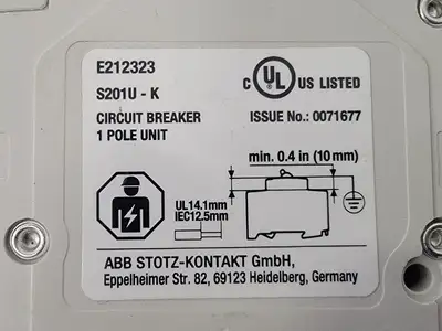 USED ABB S201U-K10A