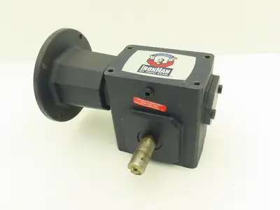 Leeson IronMan BM821-25-R-56 Worm Gearbox 25:1 Reducer 1Hp 70rpm 56C RH