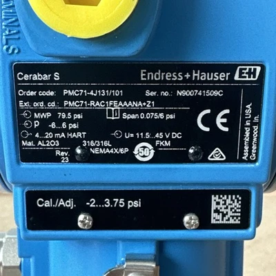NEW ENDRESS + HAUSER PMC71-4J131/101
