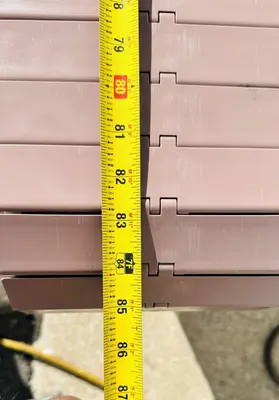 Stainless Steel  |  7.5” x 82” Flattop Belt Conveyor / Smooth Top Belt