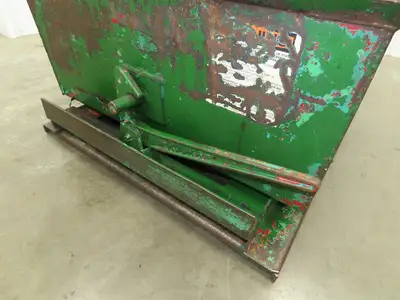 Roura Self Dumping Hopper 1/3 Yard Forklift Steel Dumpster 40x48x24"